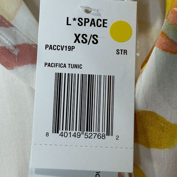 L*Space 2 Piece Pacifica Tunic & Mia Beach Cover-Up Leaf Print Women's Small NWT - Picture 15 of 16